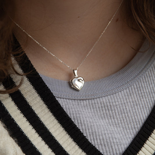 Tiny heart shaped locket - Clara