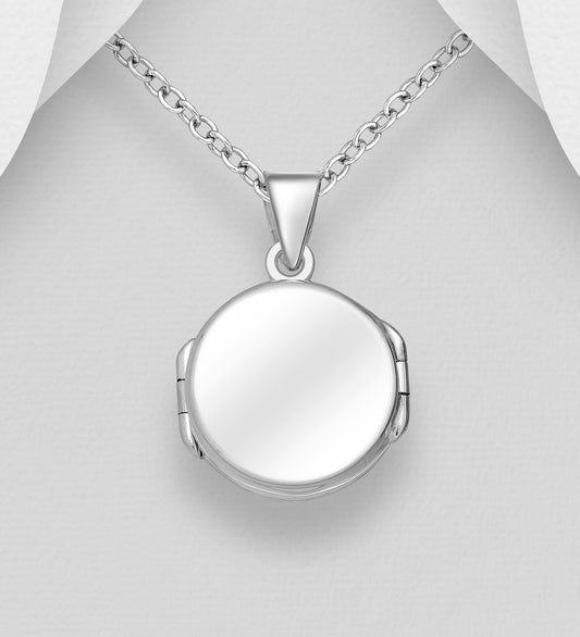 Sterling silver multi photo locket on a silver chain