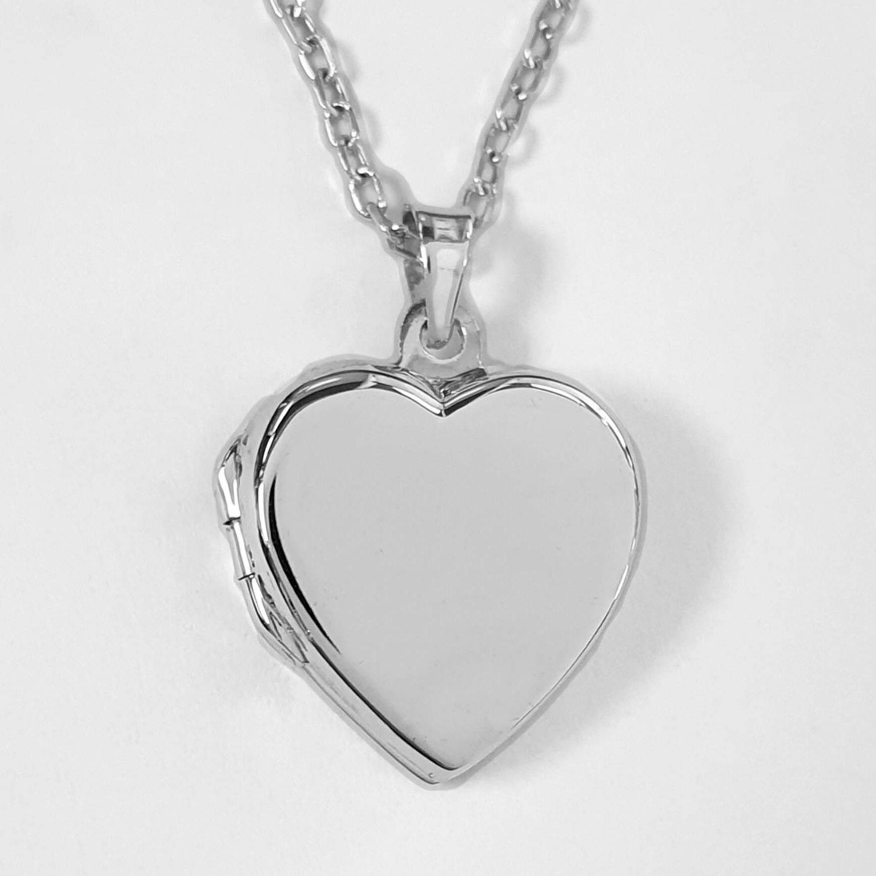 Silver heart locket